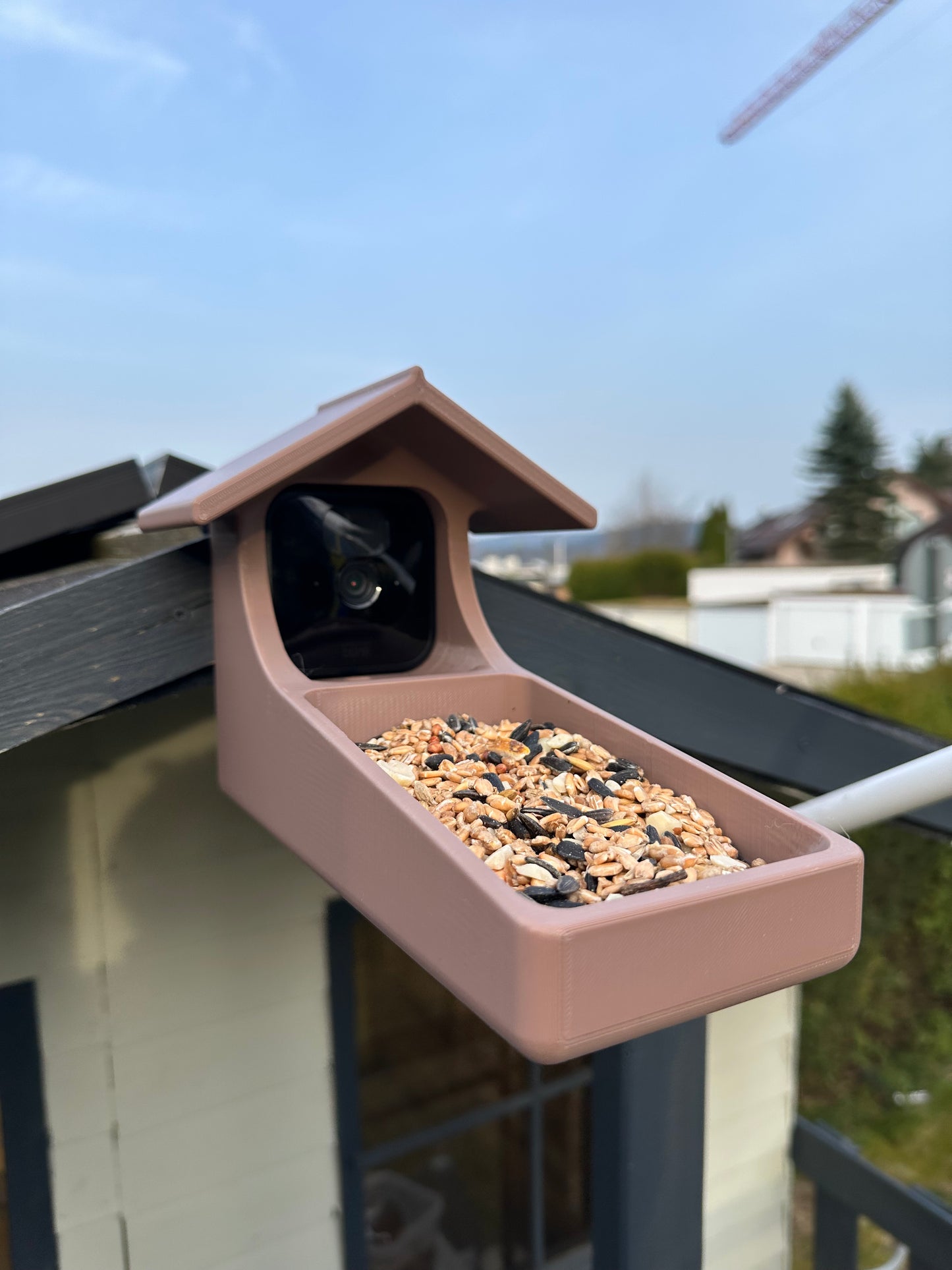 Smart Vogelhaus Intelligenter Futterspender Automatischer Vogelfutterplatz Vogelhaus Digitaler Futterautomat für Blink Kamera by HC3D