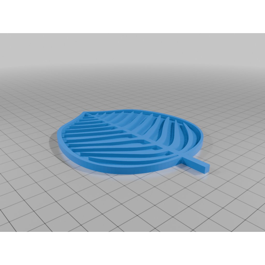 Blatt-Untersetzer mit dekorativem Pflanzenhalter von HC3D Produktbild