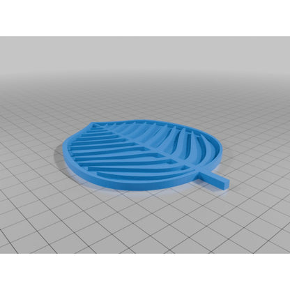 Blatt-Untersetzer mit dekorativem Pflanzenhalter von HC3D Produktbild