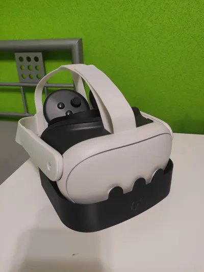 Meta Quest 3 privacy + Controller-Ständer (clean) von HC3D Produktbild