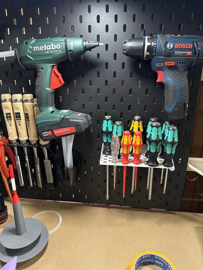 Hex Universal Screwdriver Halter für IKEA Skadis von HC3D Produktbild