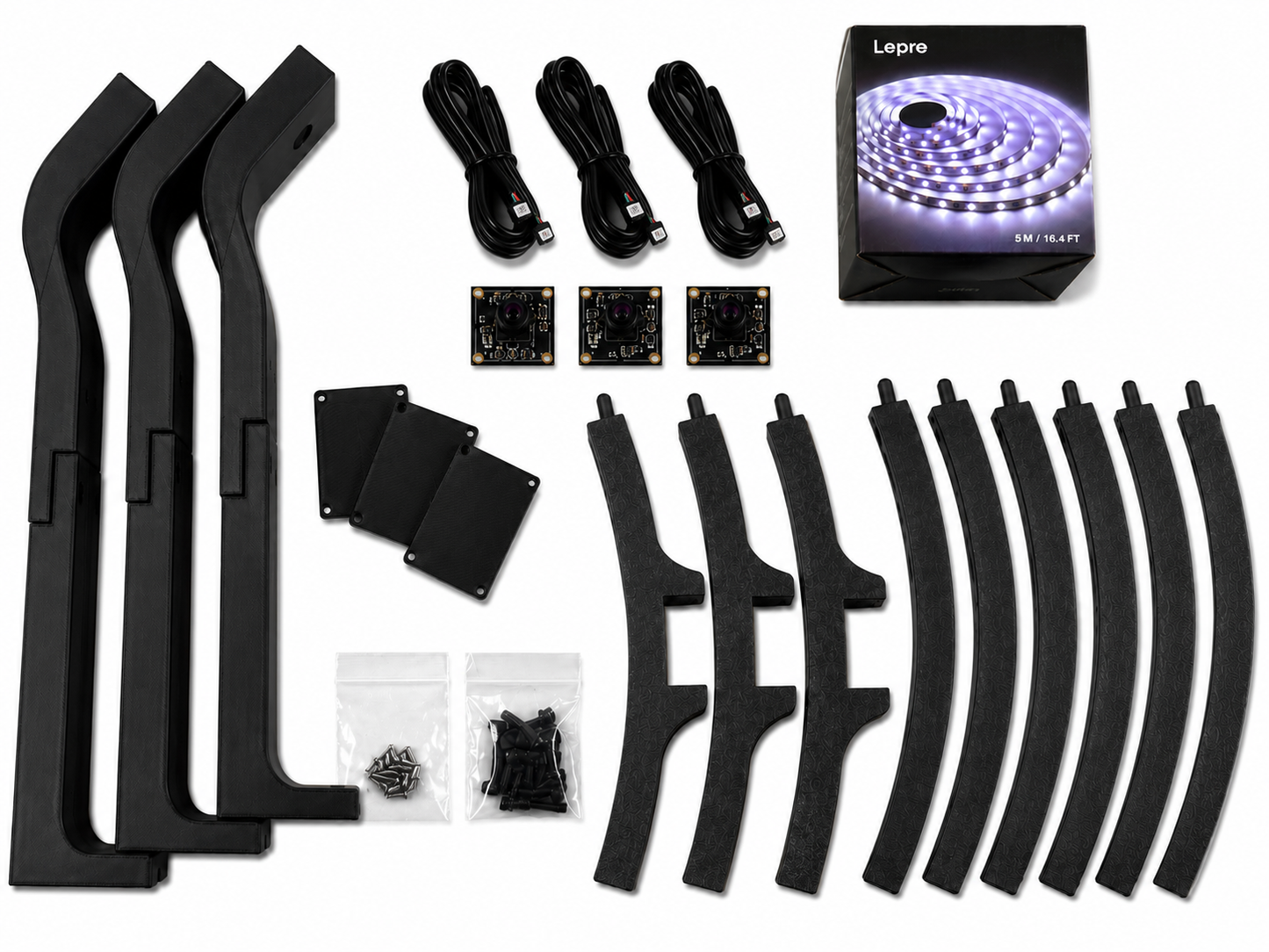 Kamerahalter-Set kompatibel mit AutoDarts OV9732 und 3D-Ring +LED Auto Darts by HC3D
