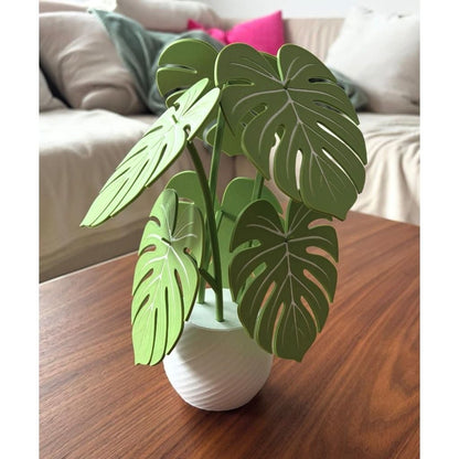 Monstera Untersetzer Pflanze mit Geheimfach in der Vase von HC3D Produktbild