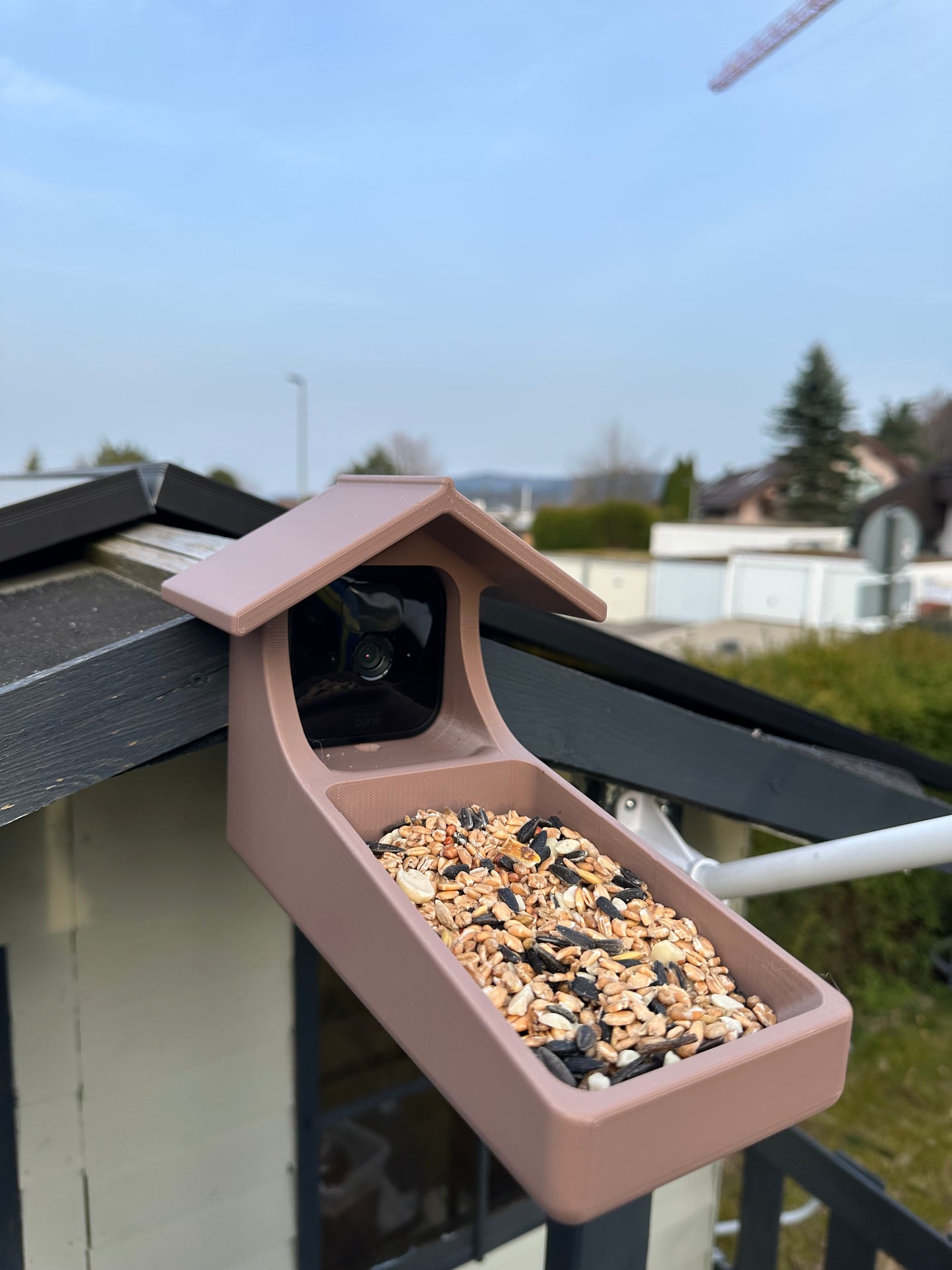 Smart Vogelhaus Intelligenter Futterspender Automatischer Vogelfutterplatz Vogelhaus Digitaler Futterautomat für Blink Kamera by HC3D