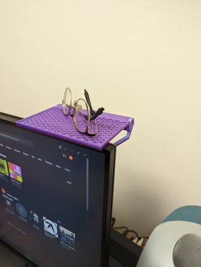 Adjustable Monitor Shelf Fits Any Display – Verstellbares Monitorregal Universelles Bildschirmregal Flexibles Displayregal Anpassbares Monitorregal Bildschirmständer verstellbar by Produktbild