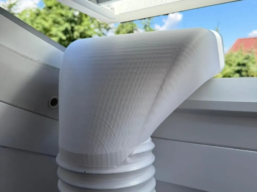 Air Conditioner Roof Window Adapter Diameter – Klimaanlagenfensteradapter AC-Durchmesser Dachfensteradapter Luftkonditionierungsadapter Fensterdurchführungsset by HC3D Produktbild