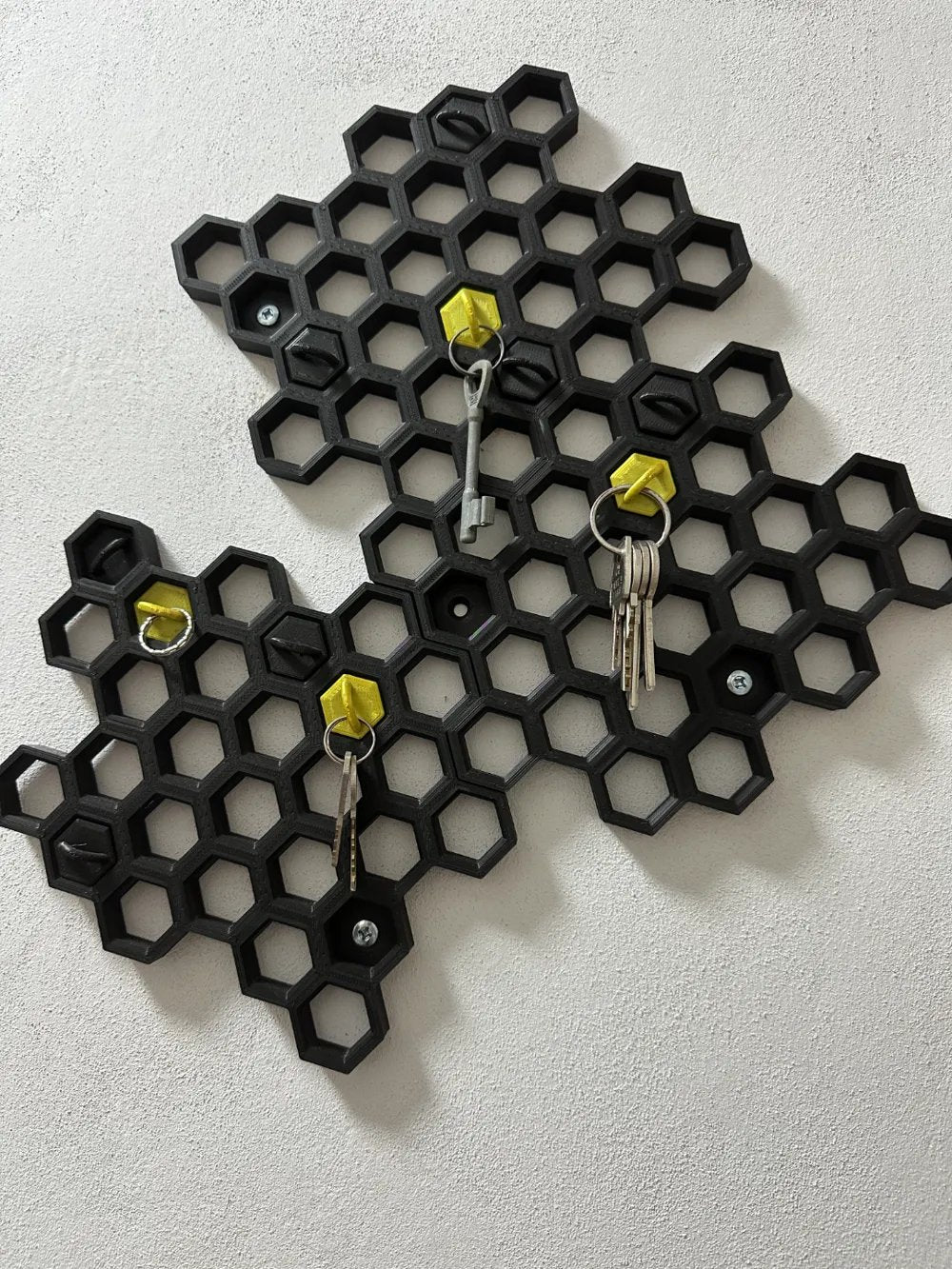 Honeycomb Holder Key – Wabenhalter Schlüssel Honigwabenträger Schlüsselorganizer Schlüsselablage Schlüsselhalter by HC3D Produktbild