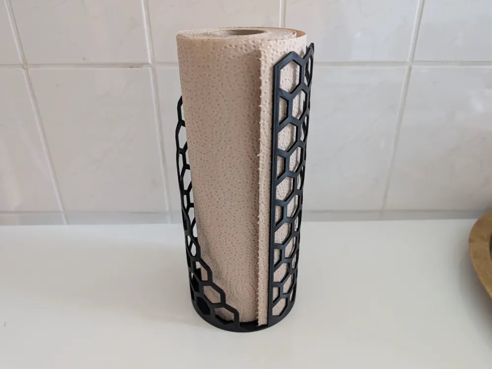 Kitchenrollholder – Küchenrollenhalter Papiertuchspender Küchenpapierhalter Rollenhalter Wandhalter für Küchenrollen by HC3D Produktbild