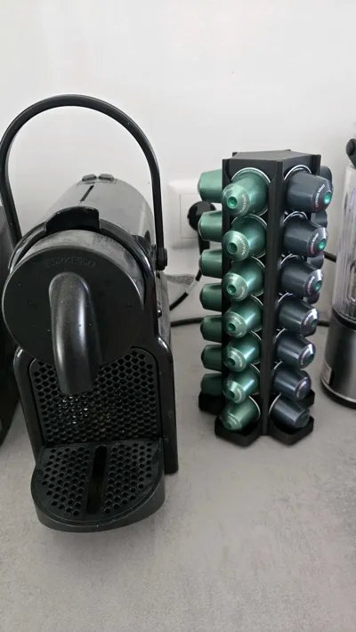 Nespresso Capsule Tower Holder – Kapselständer Kaffeekapselhalter Nespresso Organizer Kapselaufbewahrung Kaffee Capsule Rack by HC3D Produktbild