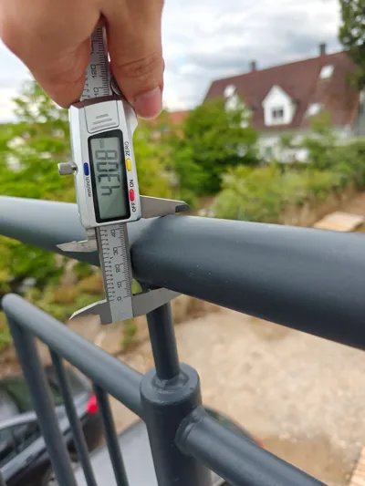 Starlink Gelander Halter – Starlink Halterung Starlink Ständer Starlink Montage Starlink Befestigung Starlink Trägersystem by HC3D Produktbild