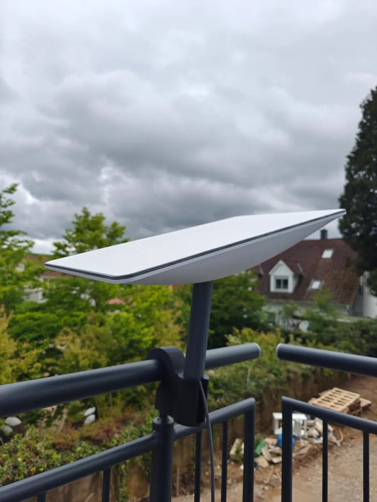 Starlink Gelander Halter – Starlink Halterung Starlink Ständer Starlink Montage Starlink Befestigung Starlink Trägersystem by HC3D Produktbild