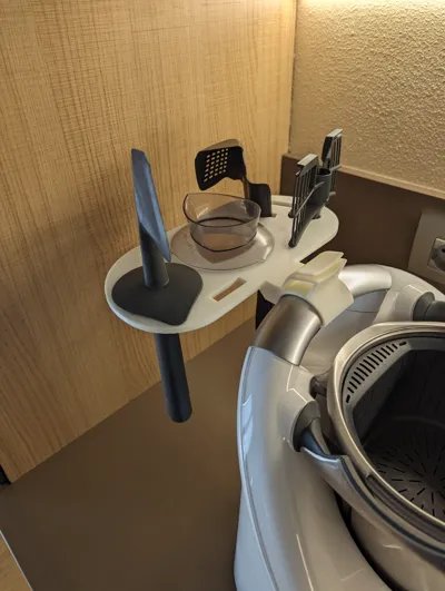 Thermomix Bimby Tm5 Tm6 Tool Holder Lid Holder – Thermomix Deckelhalter Bimby Zubehör TM5 TM6 Halterung Küchenmaschinen Organizer Thermomix Werkzeughalter by HC3D Produktbild