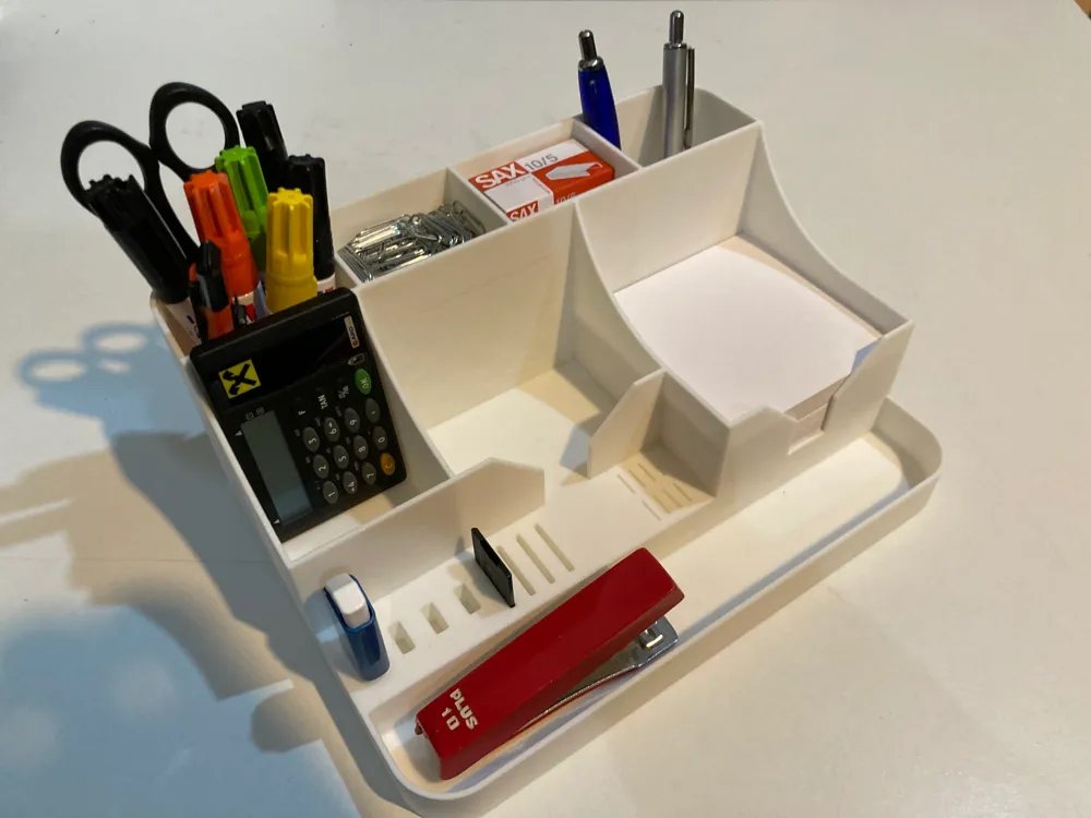 Ultimate Desktop Organizer – Schreibtischorganizer Schreibtischsystem Büro-Organizer Desktop-Helper Ablagebox by HC3D Produktbild