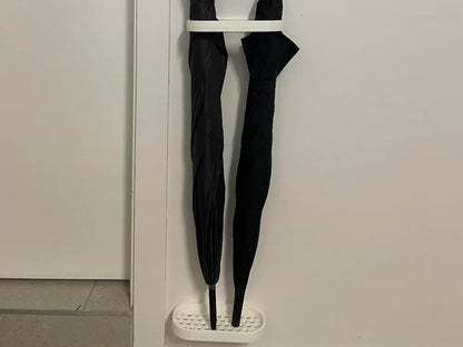 Wall Mounted Umbrella Stand – Wandregal für Schirme Aufhängbarer Schirmständer Wand-Schirmhalter Wandschirmständer Wandmontierter Schirmhalter by HC3D Produktbild