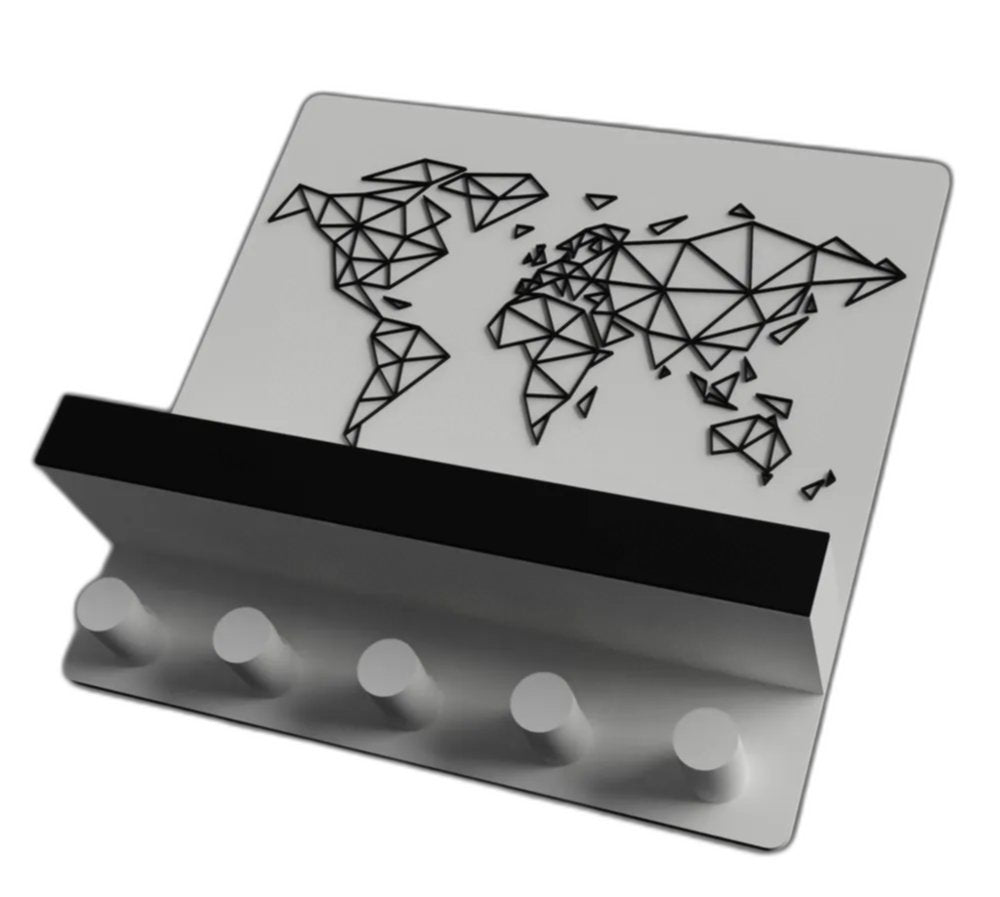 Keys Holder With Shelf – Schlüsselkette mit Ablage Schlüsselablage Schlüsselbrett mit Regal Schlüsselorganizer mit Shelf Schlüsselhalter mit Ablage by HC3D Produktbild