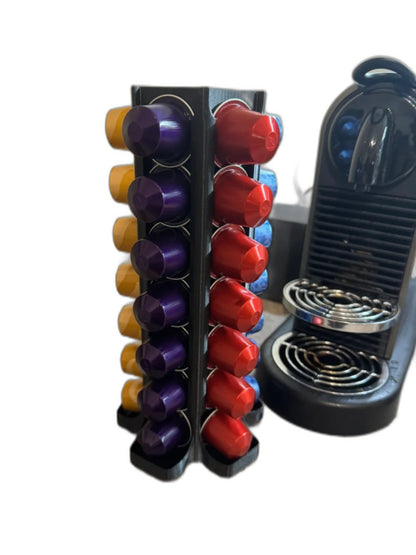 Nespresso Capsule Tower Holder – Kapselständer Kaffeekapselhalter Nespresso Organizer Kapselaufbewahrung Kaffee Capsule Rack by HC3D Produktbild