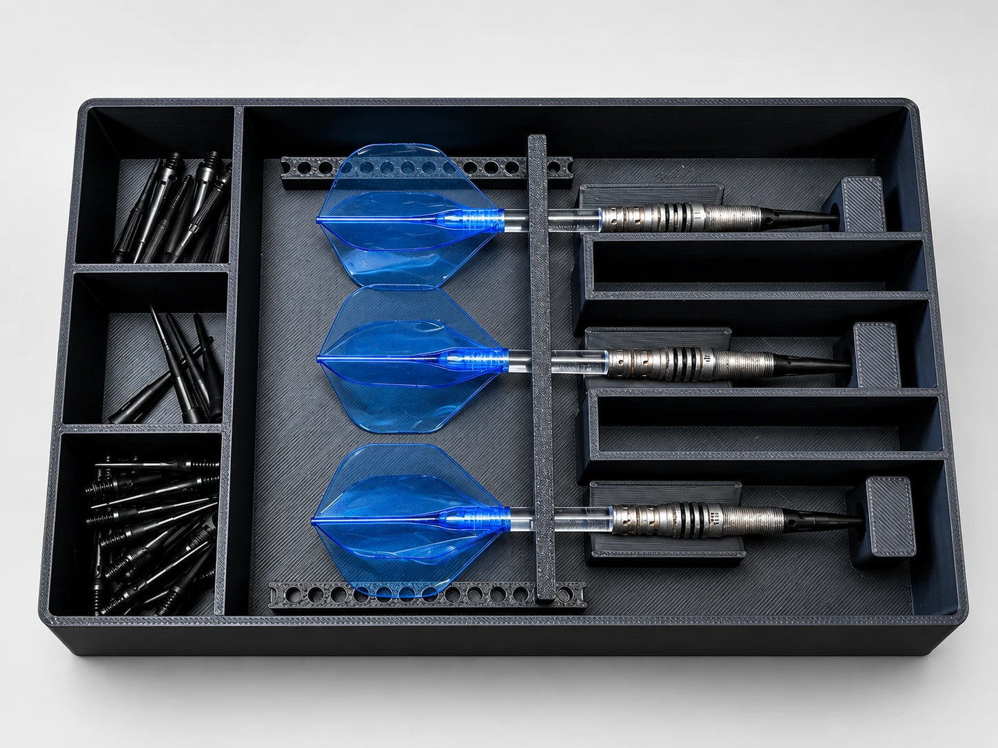 Modulare DartCase Inlay-Konfiguration mit drei Darts